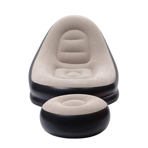 Inflatable Chair + Ottoman Set | Air Sofa | Camping | Includes Pump