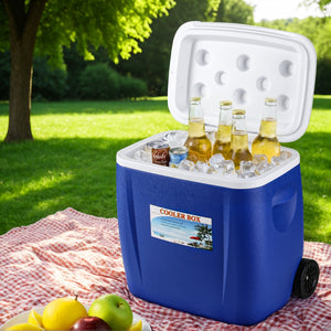 Glacio Ice Cooler Box | 38L Portable with Wheels | Camping Fridge