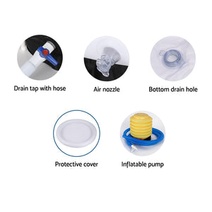 Portable | Ice Bath Tub | 75x75CM | Inflatable | Cold Water Folding Bathtub | Spa Massage