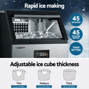Devanti 45kg Ice Maker | Commercial Machine