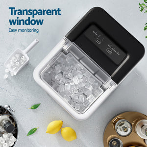 Portable Ice Maker | 12kg | Self Cleaning | 1.2L | Black