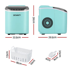Ice Maker Machine | 12kg | Self Cleaning | Green