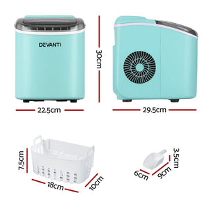 Ice Maker Machine | 12kg | Self Cleaning | Green