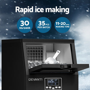 Devanti Commercial Ice Maker Cube Machine | 30kg