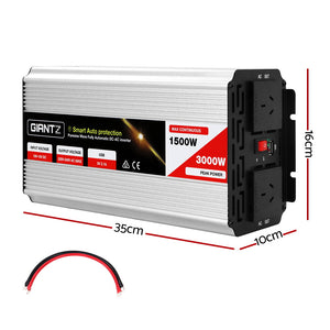 Giantz 1500W Pure Sine Wave DC-AC Power Inverter