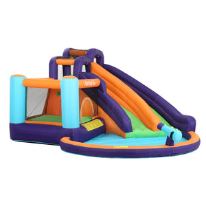 AirMyFun Inflatable Water Slide | Kids Jumping Trampoline Castle Double Slide