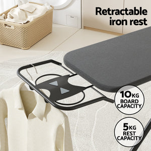 Ironing Board | Foldable | Iron Rest | Black
