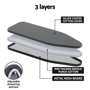 Ironing Board | Foldable | Iron Rest | Black