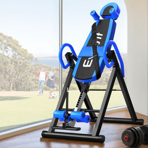 Everfit Inversion Table | Gravity Exercise Inverter | Back Stretcher | Home Gym | Blue