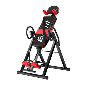 Everfit Inversion Table | Gravity Exercise Inverter | Back Stretcher | Home Gym | Black