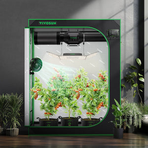 Indoor Grow Tent | 61cm x 122cm x 152cm | 600D Oxford | Lightproof Mylar Lined