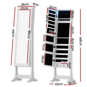 Jewellery Cabinet | Mirror | Free Standing