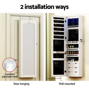 Jewellery Cabinet | LED Mirror | Lockable