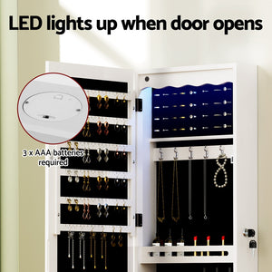 Jewellery Cabinet | LED Mirror | Lockable