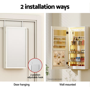 Jewellery Cabinet | Mirror Door | Wall Mount