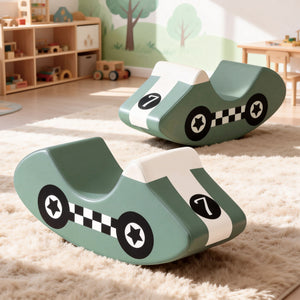 Foam Climbing Blocks 3pc | Toddler Soft Play | Rocker | Green