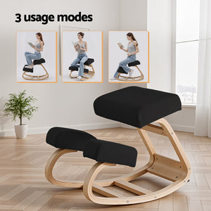 Posture Kneeling Chair | Memory Foam Cushion | 120kg Capacity | Black