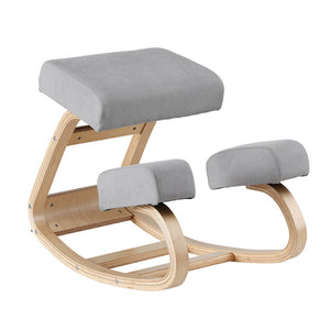 Ergonomic Kneeling Stool | Memory Foam | 120kg Capacity | Grey
