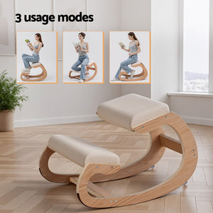 Ergonomic Kneeling Chair | Memory Foam | 120kg Capacity | Beige