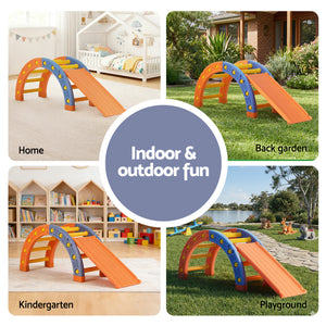 Pikler Arch Climber Set | Slide Included | Indoor/Outdoor Toddler Gym