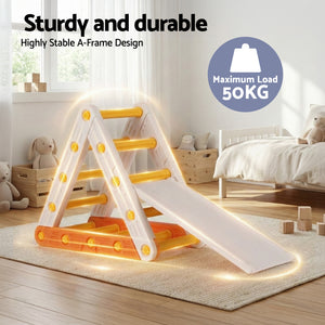 Pikler Triangle Climber | Slide Included | Indoor Outdoor Climbing Frame