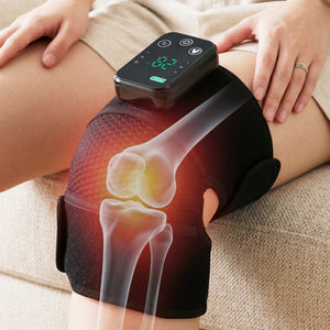 Heated Knee Massager | Cordless Knee Wrap with Vibration