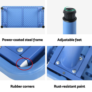 Keezi Kids Table & Chair Set | 5PCS | Children’s Study Desk | 4 Chairs | Plastic