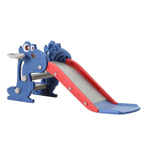 Slide Set | Basketball Hoop | Outdoor Playground Toy Dragon | 90CM Blue