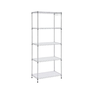 Artiss 5-Tier Kitchen Rack Shelf Shelving Unit 60x35x150CM Adjustable Metal Storage Shelves Silver