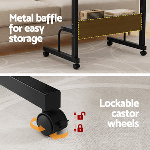 Laptop Desk 80cm | Portable Sit-Stand Adjustable Workstation | Black Finish