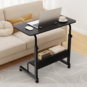 Laptop Desk 80cm | Portable Sit-Stand Adjustable Workstation | Black Finish