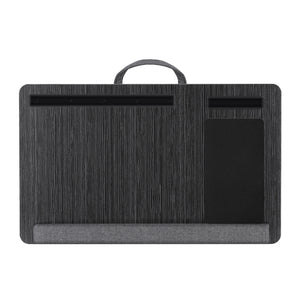 Lap Desk 55cm | Portable Laptop Table with Wrist Rest, Phone Slot & Mouse Pad | Black