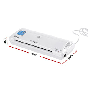 A4 Laminator Machine | Hot & Cold | Anti-Jam | Office & Home Use | White