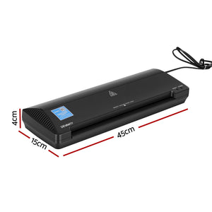 A3 Laminator Machine | Hot & Cold | Anti-Jam | Office & Home Use | Black