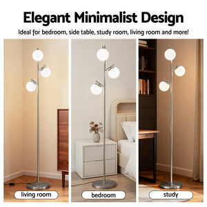 Tree Floor Lamp | 3-Light | 165cm | Sphere Glass Shades | Modern