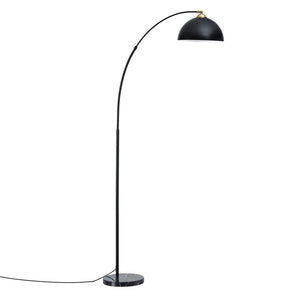 Arched Floor Lamp | Modern | Marble Base | Black