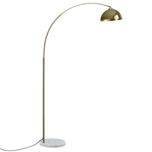 Arched Floor Lamp | Gold Brass | Heavy Duty Marble Base | Modern
