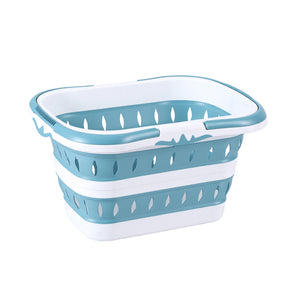 Laundry Basket Hamper | Large Foldable | Clothes Storage Organiser | Blue