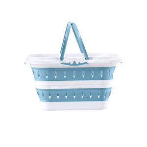 Laundry Basket Hamper | Large Foldable | Clothes Storage Organiser | Blue