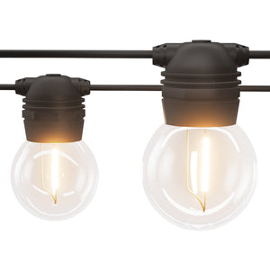 Solar Festoon Lights | 17M | Outdoor LED String Lights | Christmas Wedding Decor | 2 Pack