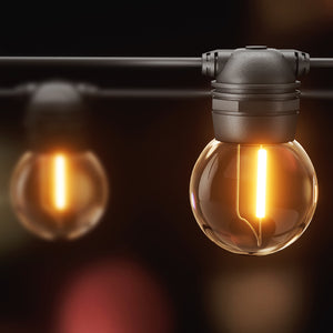 Solar Festoon Lights | 17M | Outdoor LED String Lights | Christmas Wedding Decor | 2 Pack