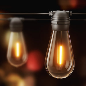 Solar Festoon Lights | 17m LED String | Outdoor Garden Party Decor