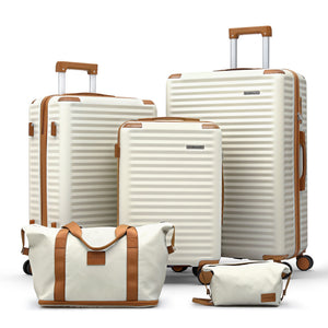Luggage Set 5pc | Lightweight Hard Case | TSA Lock | Multi Size
