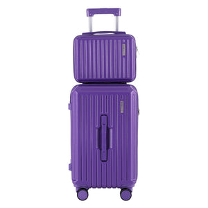 Trunk Luggage Set 2pc | 12" + 20" | TSA Lock | Purple