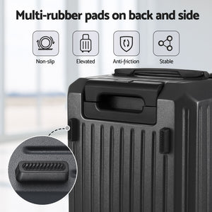 20in Carry On Luggage Suitcase | TSA Lock | Travel Case | Black