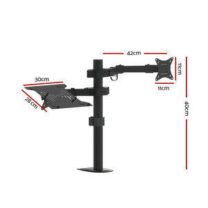 Monitor Arm | Desk Mount | Laptop Tray