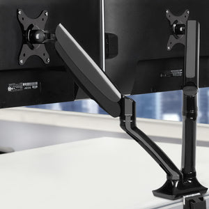 Monitor Arm | Gas Spring | Dual Desk Mount | Screen Holder