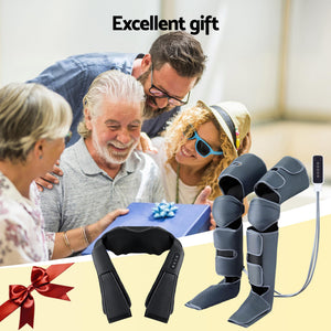 Electric Leg & Foot Massager | Air Compression Wrap | Shiatsu Neck | Heat