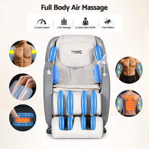 Livemor | 4D Massage Chair | Electric Recliner | Home Massager | Gary
