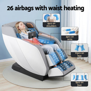 Electric Massage Recliner Chair | Double Core Mechanism | ROWA | White